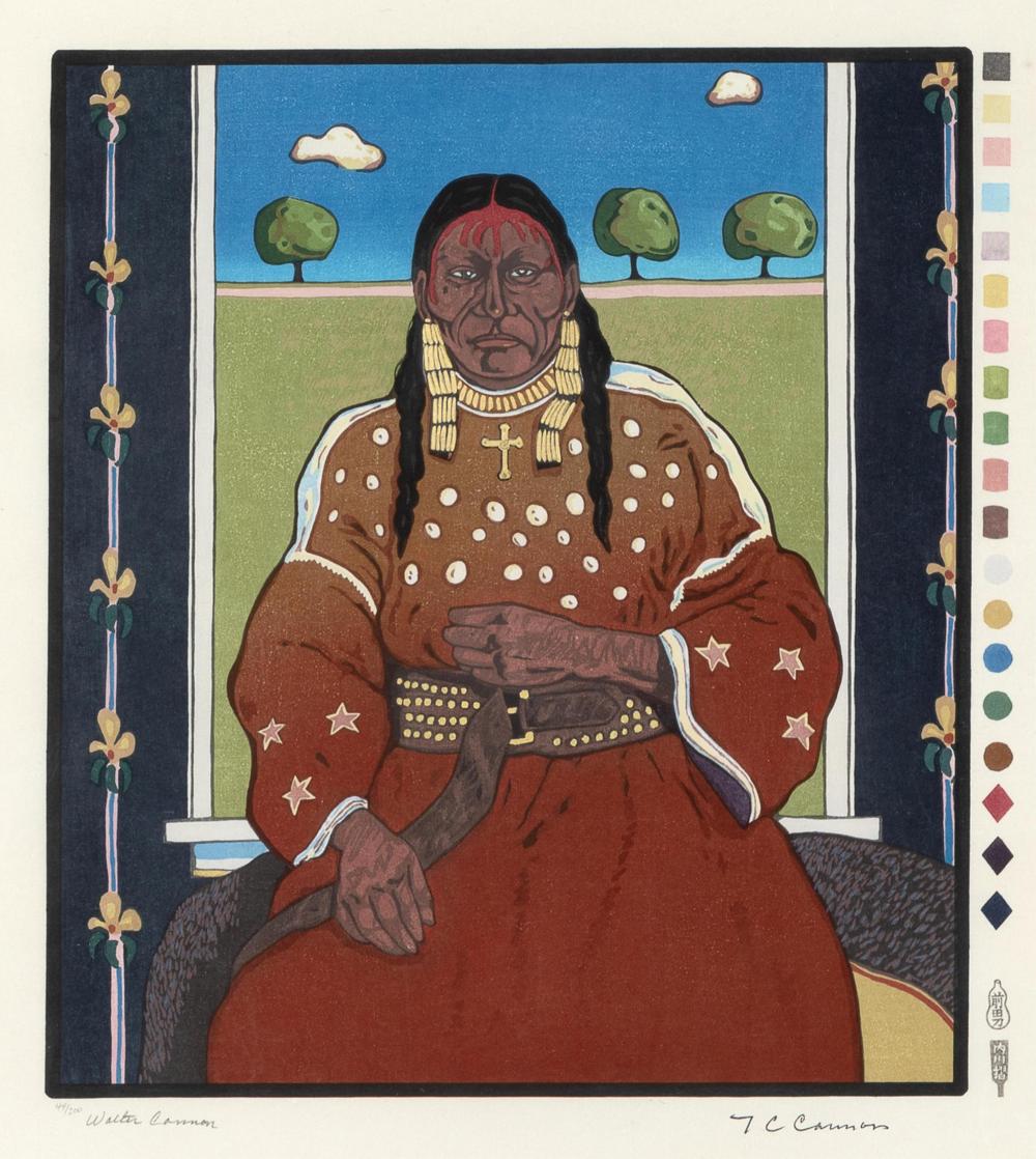 T. C. Cannon, Woman at Window, 1978
