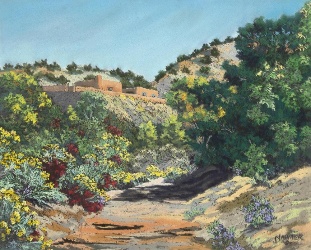 Helmuth Naumer, Untitled (Arroyo with Chamisa)