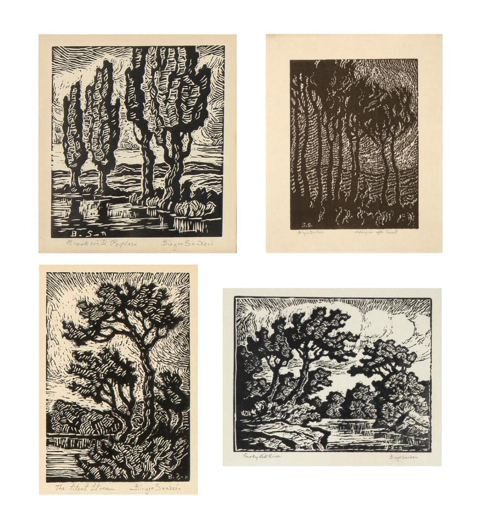 Birger Sandzén, Four Prints