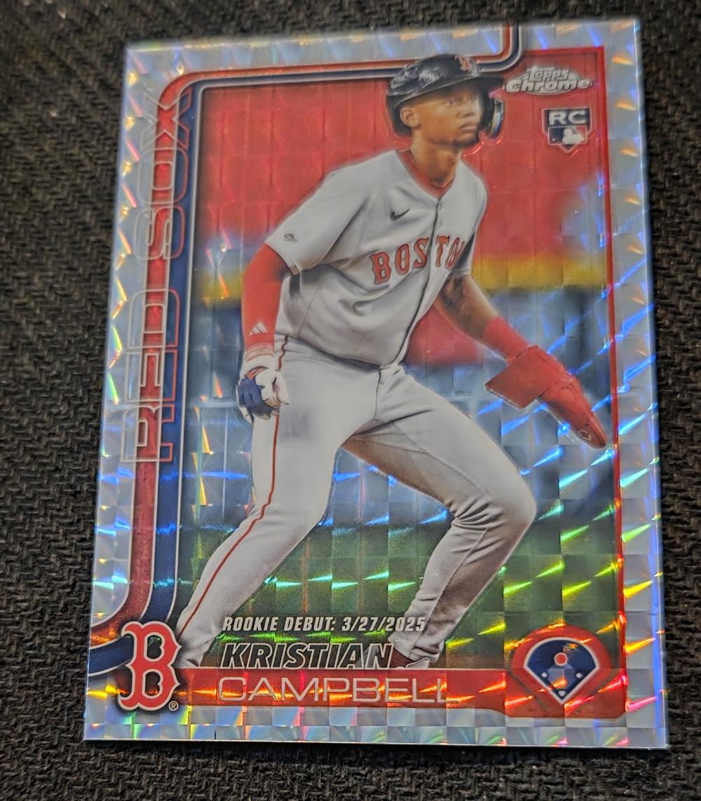 2025 TOPPS CHROME KRISTIAN CAMPBELL RC X-REFRACTOR