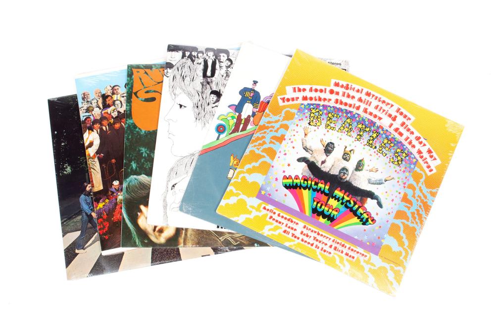 SIX BEATLES ALBUMS