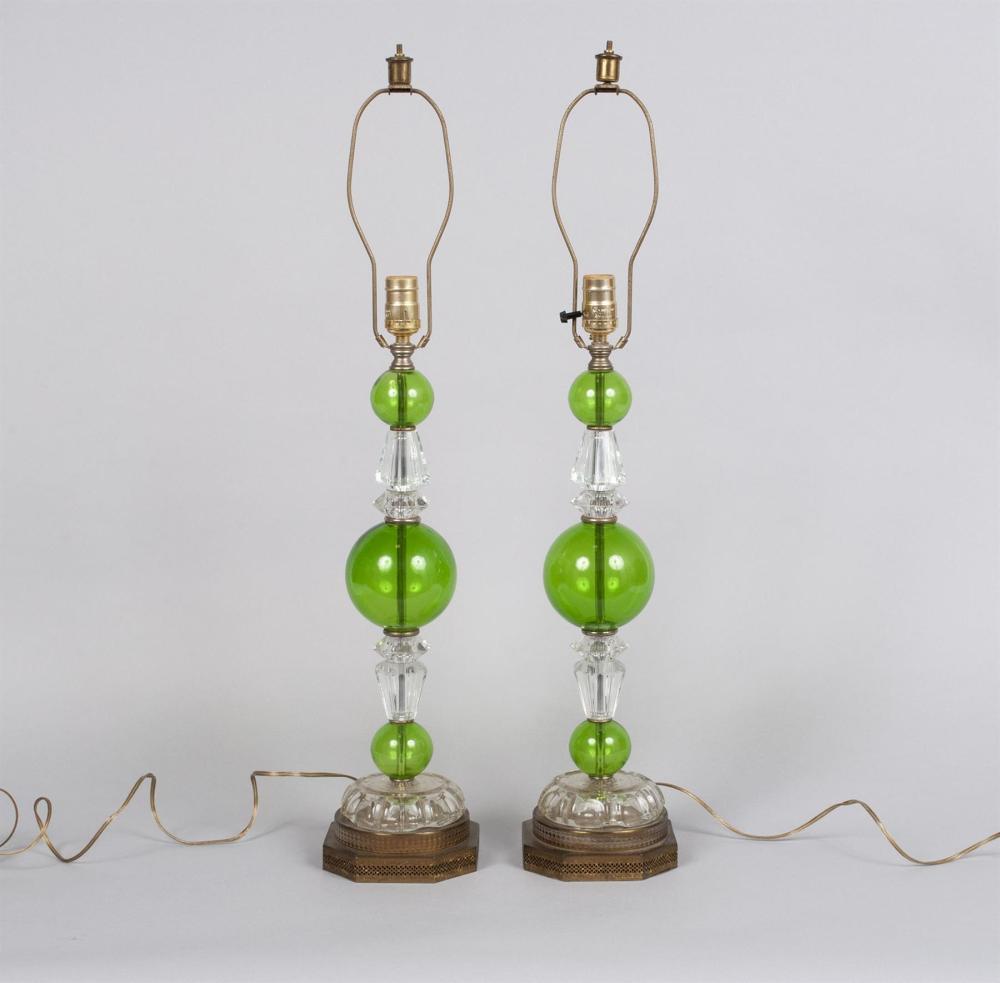 PAIR OF ART MODERNE TABLE LAMPS