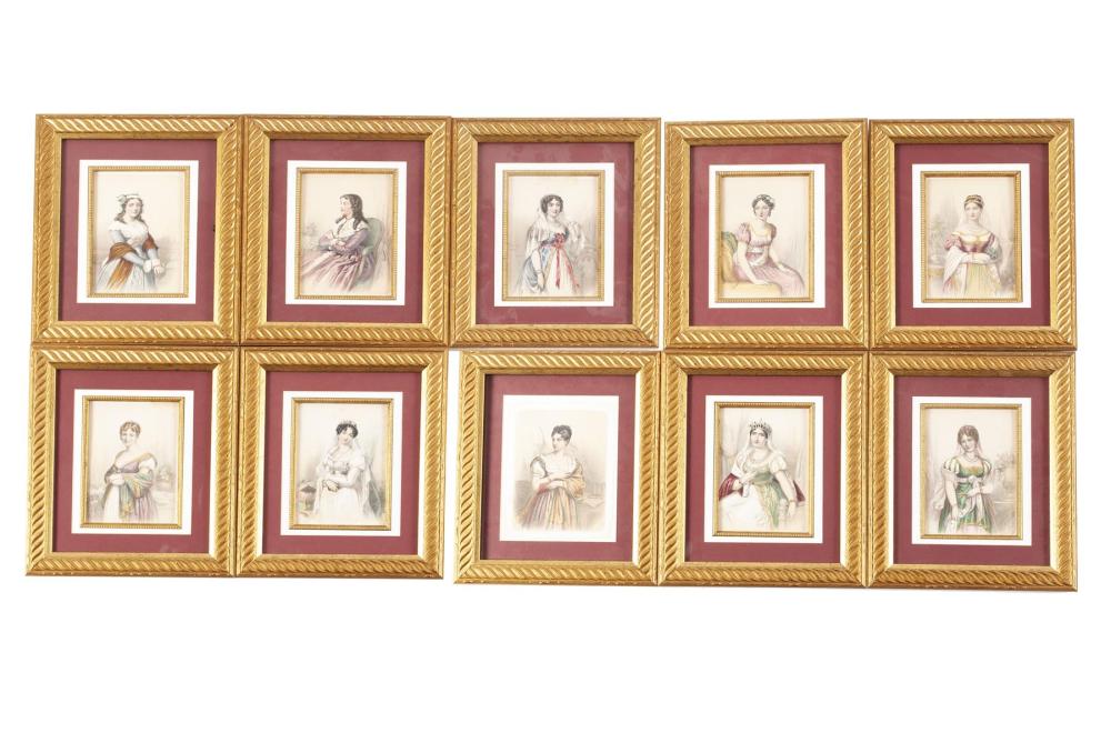 TEN EMPIRE PERIOD SUBJECT PORTRAITS