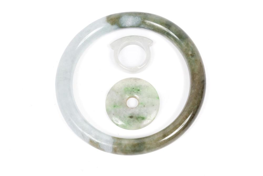 THREE JADE ADORNMENTS