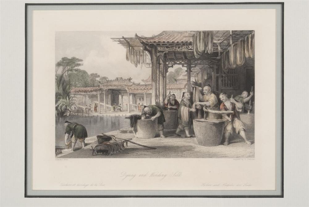 DYEING AND WINDING SILK