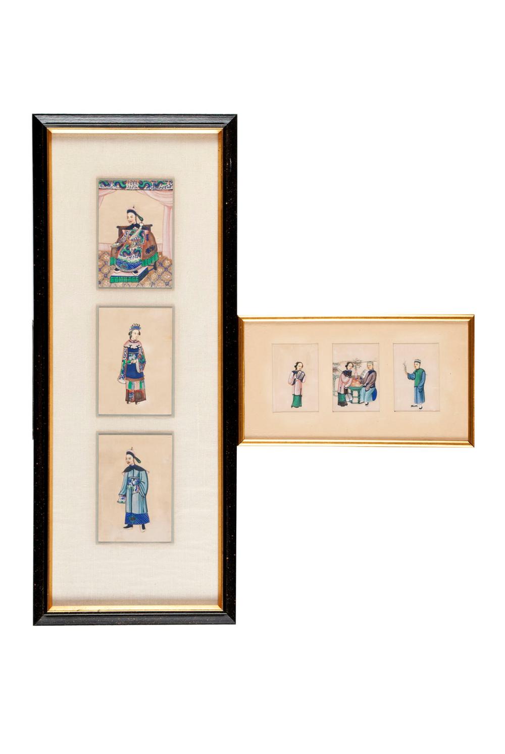 CHINESE PITH TRADE PAINTINGS