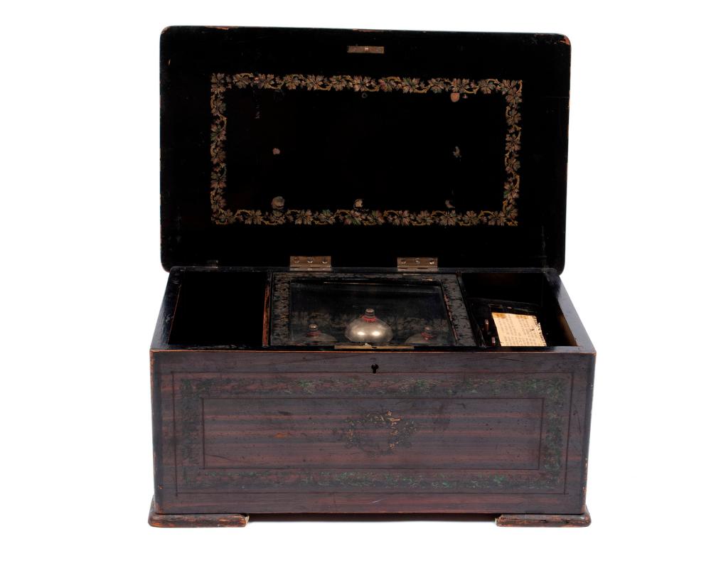 ANTIQUE CYLINDER MUSIC BOX
