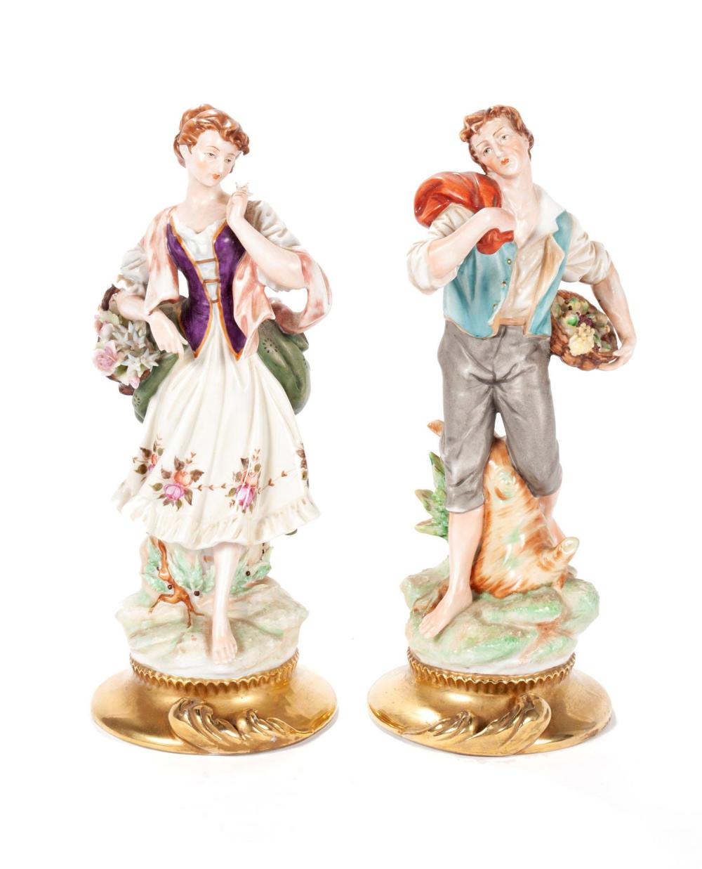 PAIR OF DRESDEN FIGURINES