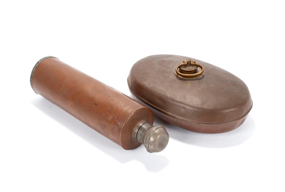 COPPER MINERS CARBIDE CONTAINER AND BED WARMER