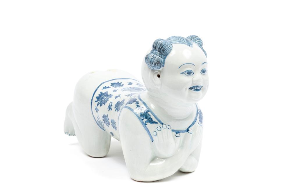 PORCELAIN FIGURAL PILLOW