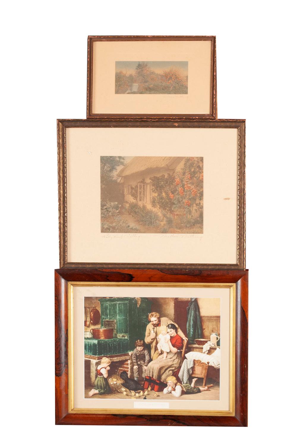 THREE FRAMED PRINTS
