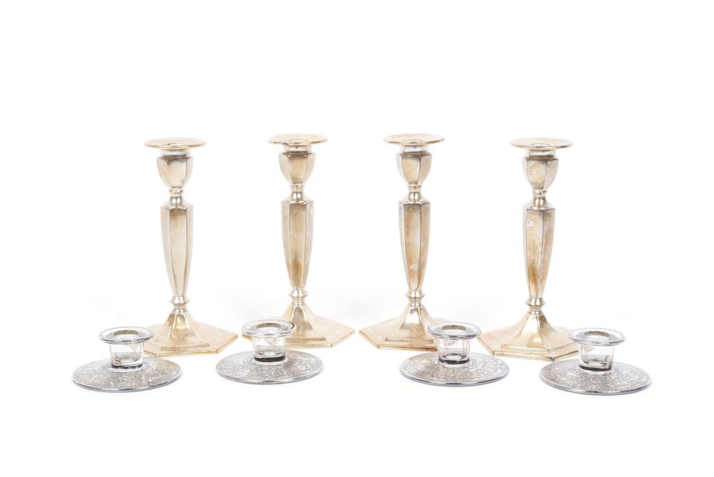 EIGHT CANDLESTICKS