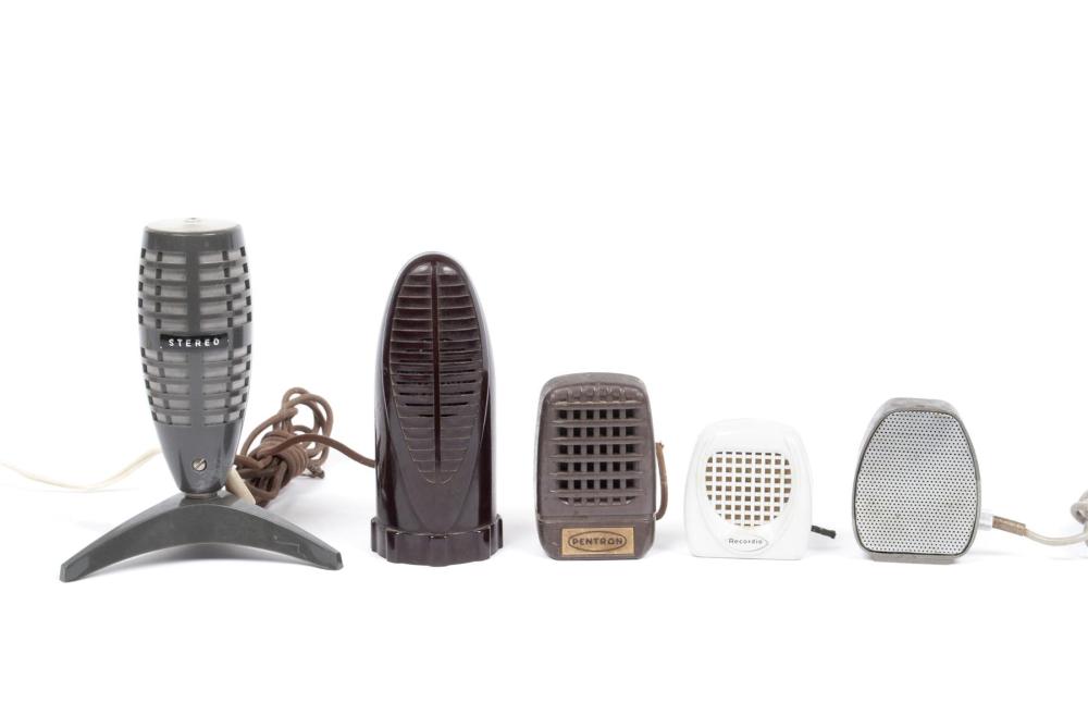 FIVE VINTAGE MICROPHONES