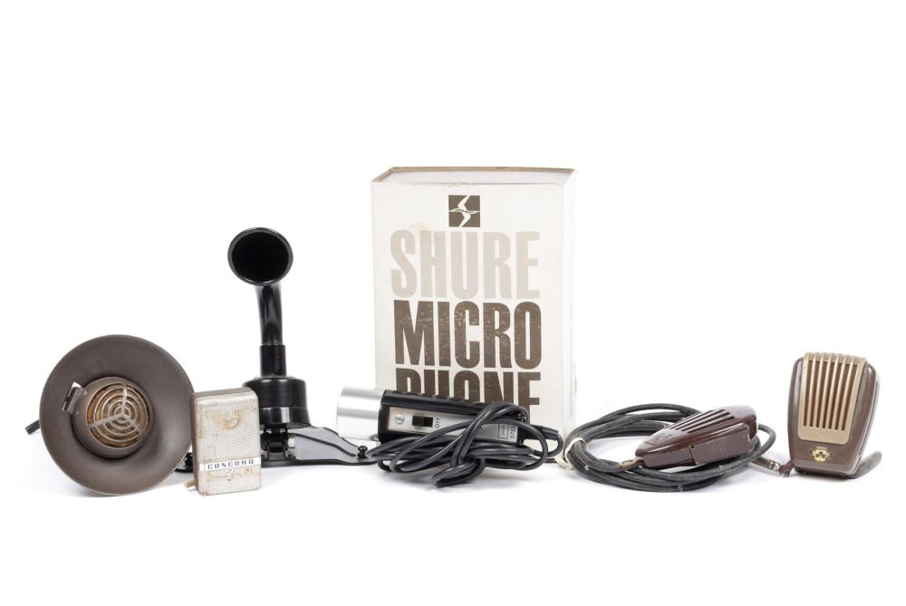 FIVE VINTAGE MICROPHONES