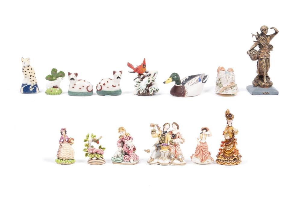 ASSORTMENT OF PORCELAIN MINIATURES