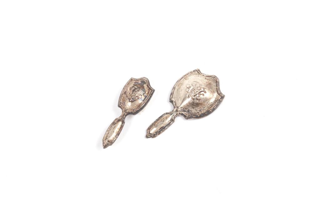 OBADIAH FISHER MINIATURE STERLING DRESSER SET