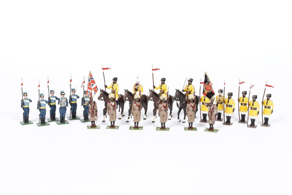 THREE SETS OF LEAD TOY SOLDIERS
