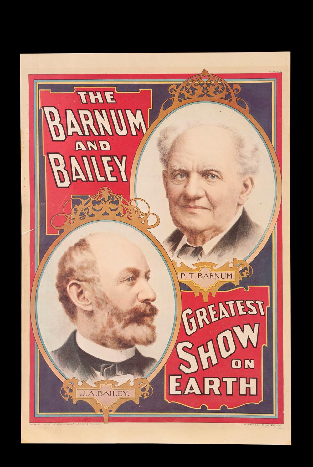 THE BARNUM AND BAILEY GREATEST SHOW ON EARTH POSTER