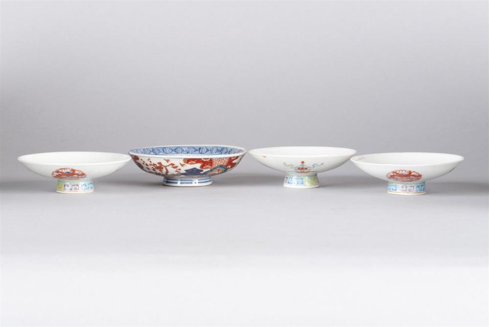 THREE FINE MATCHING GUANGXU MARK AND PERIOD BOWL COVERS