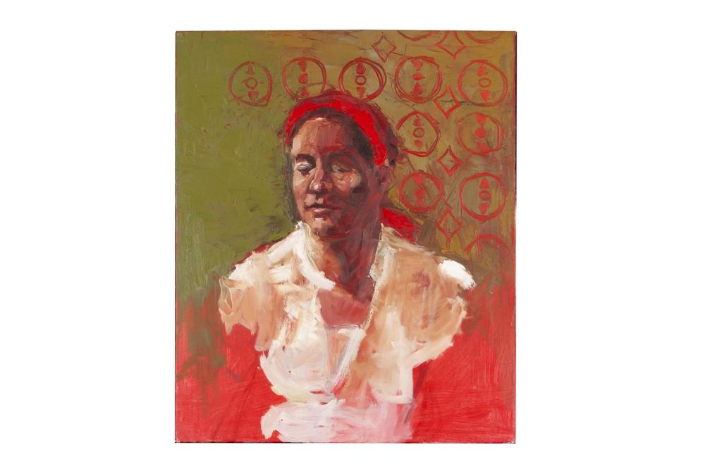 OIL FACIAL STUDY OF A WOMAN