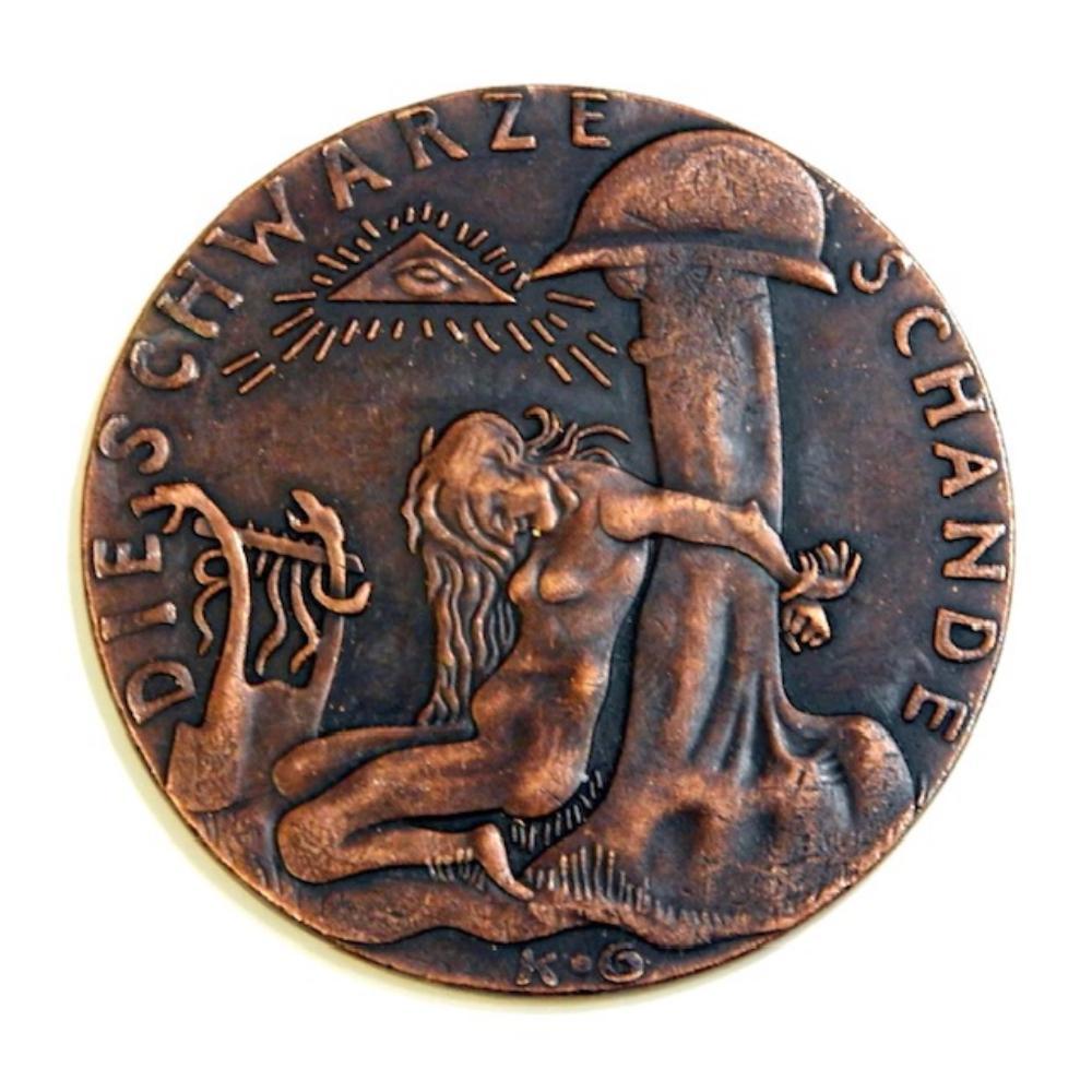 1920 German Discriminatory Hatred Bronze Medallion