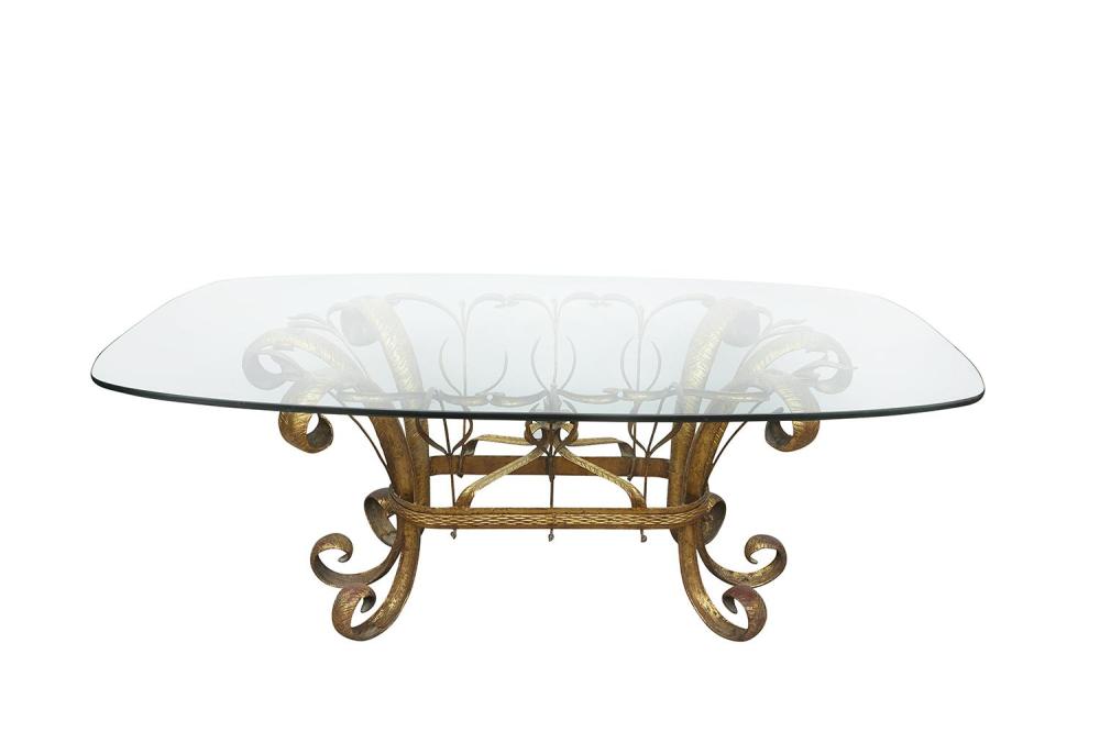 Italian Gilt-iron Patio Table 20th Century