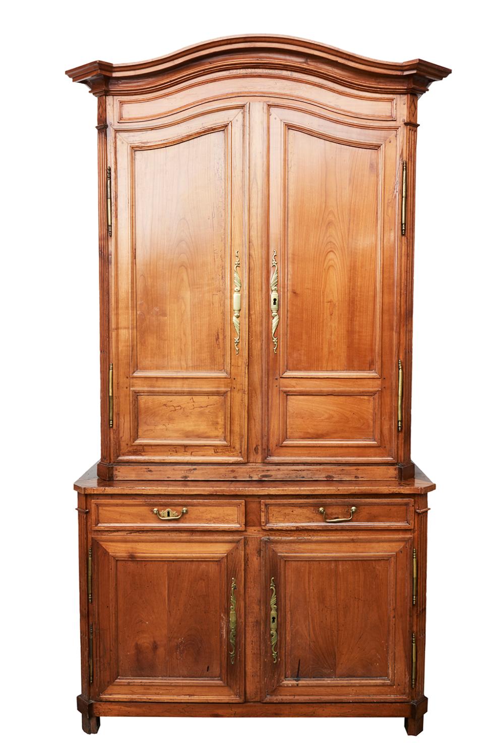 French Provincial Fruitwood Cabinet Late 19th Century