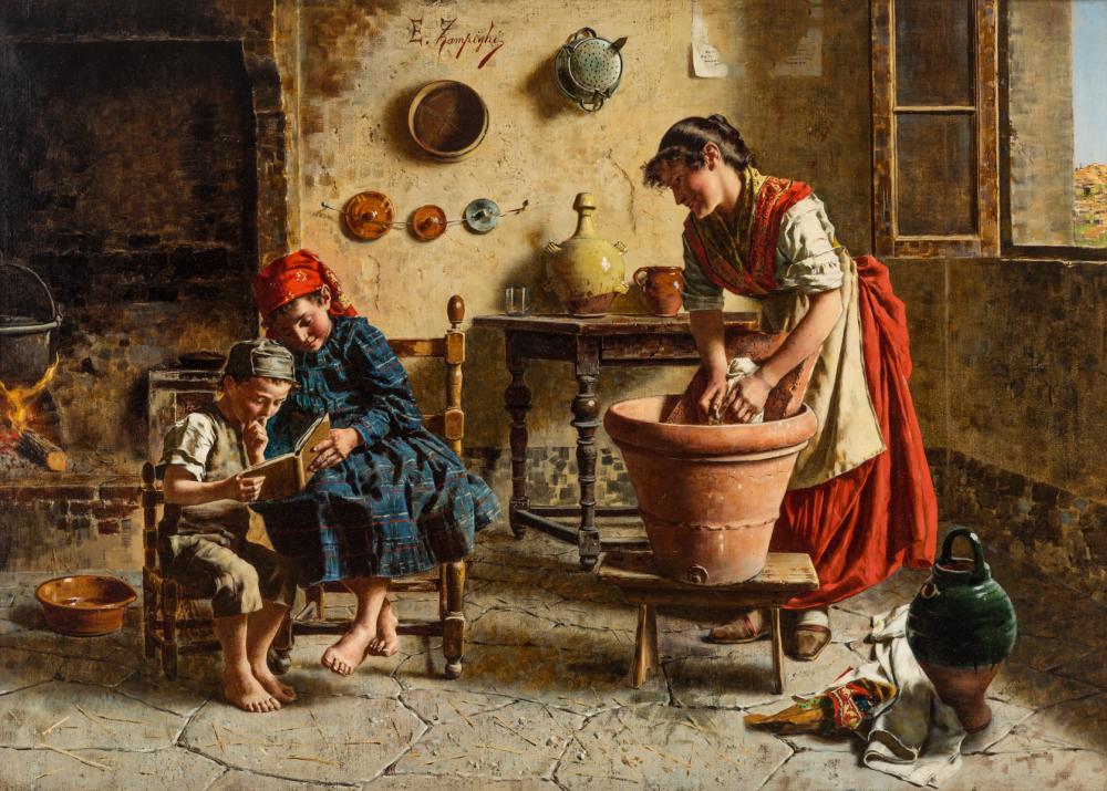 EUGENIO EDUARDO ZAMPIGHI (ITALIAN 1859-1944)