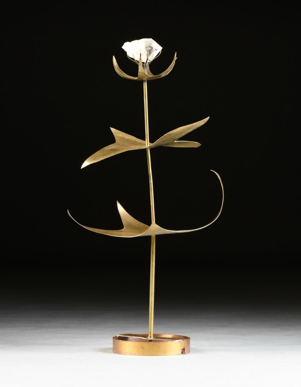 attributed to HANNAH HOLLIDAY STEWART (American/Texas 1924-2010) A SCULPTURE, "Flowering Crystal,"
