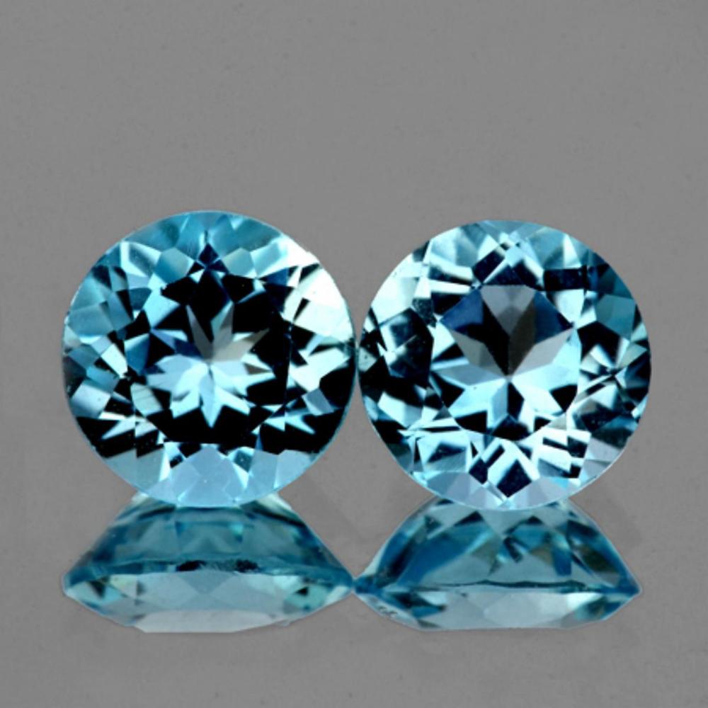 Natural Sky Blue Topaz Pair... image