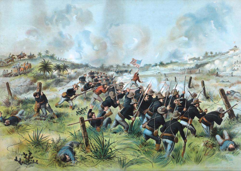 "The Battle of San Juan Hill", chromolithograph