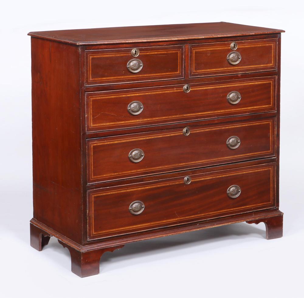 Georgian Mahogany Veneered Chest of Drawers