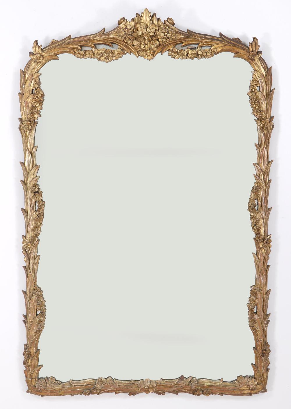 Large Carved Giltwood Mirror
