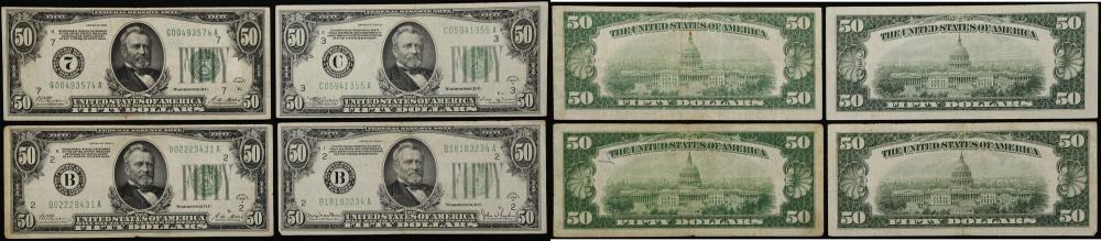 Lot of (4) Fr. 2100-G, 2101... image