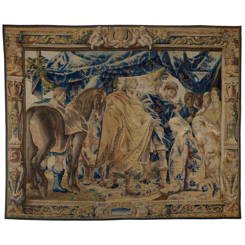 Flemish Tapestry Depicting the Judgment of Solomon