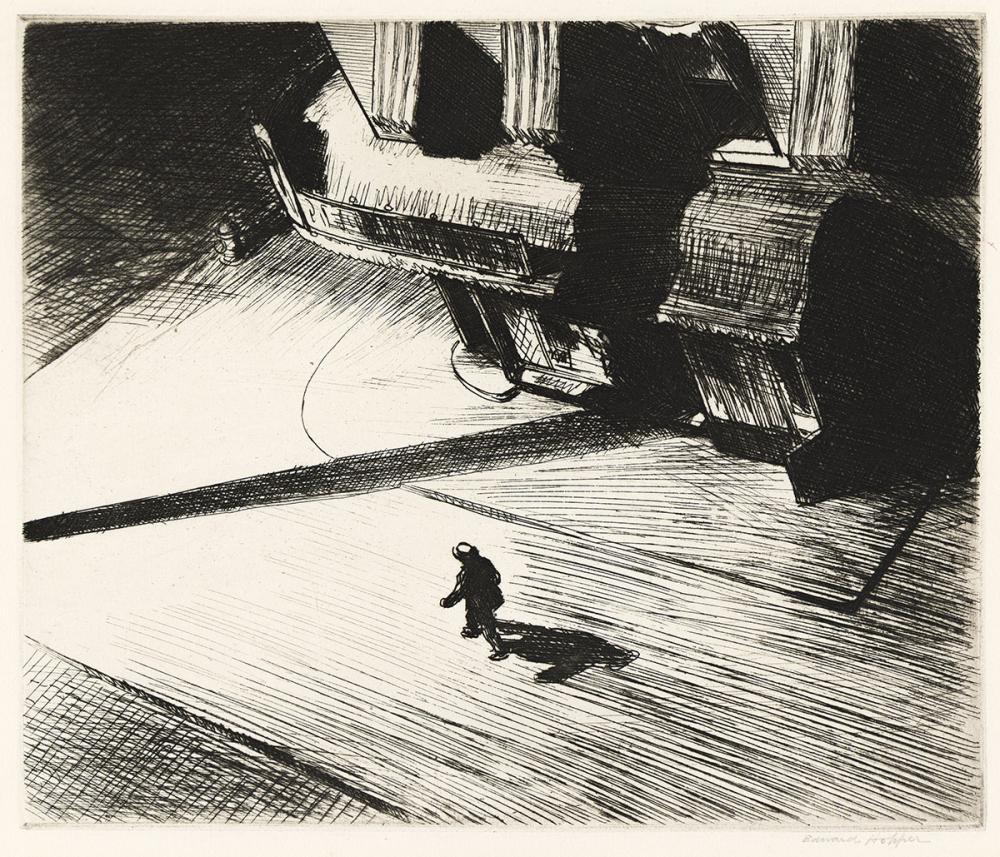 EDWARD HOPPER Night Shadows.
