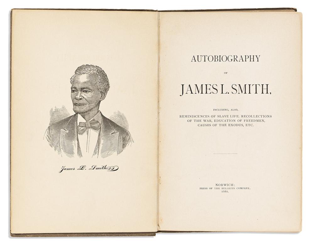 (SLAVERY.) Autobiography of James L. Smith, Including . . . Reminiscences of Slave Life.