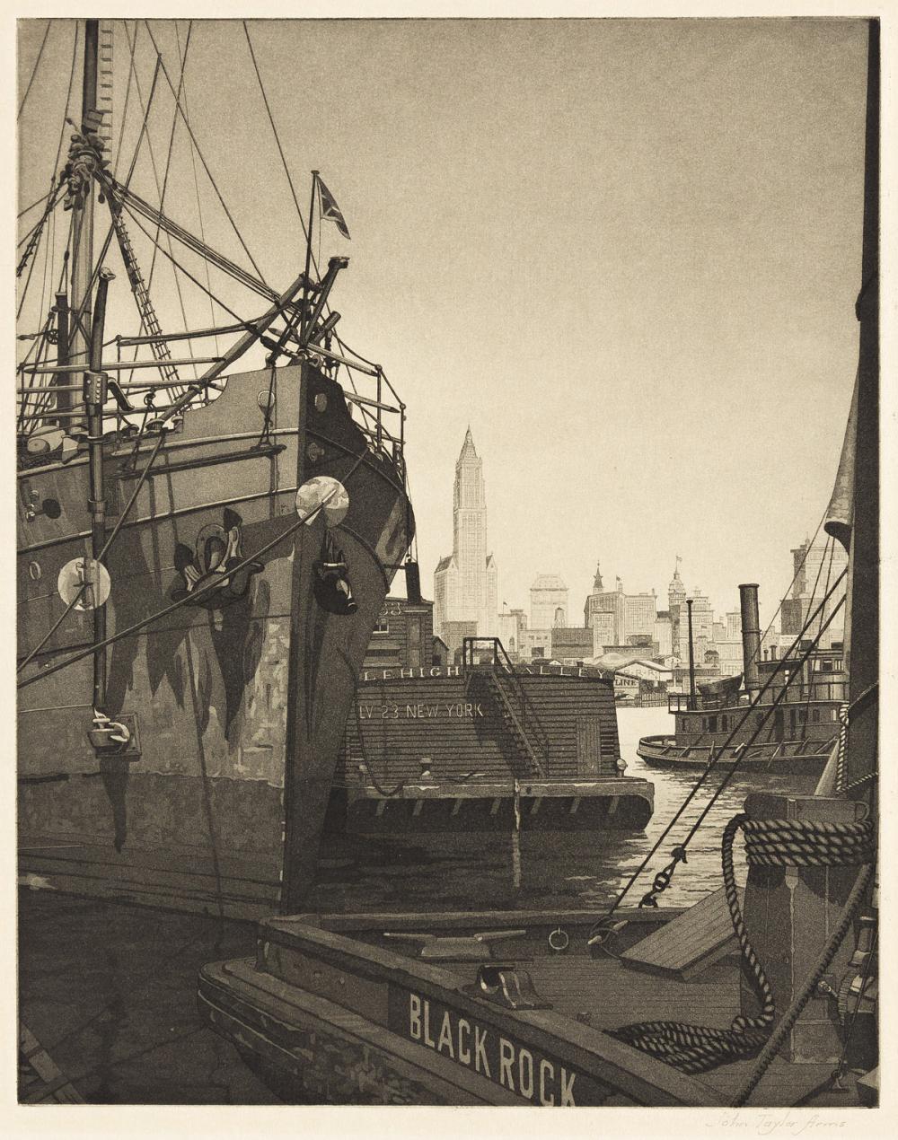 JOHN TAYLOR ARMS Early Morning, North River.