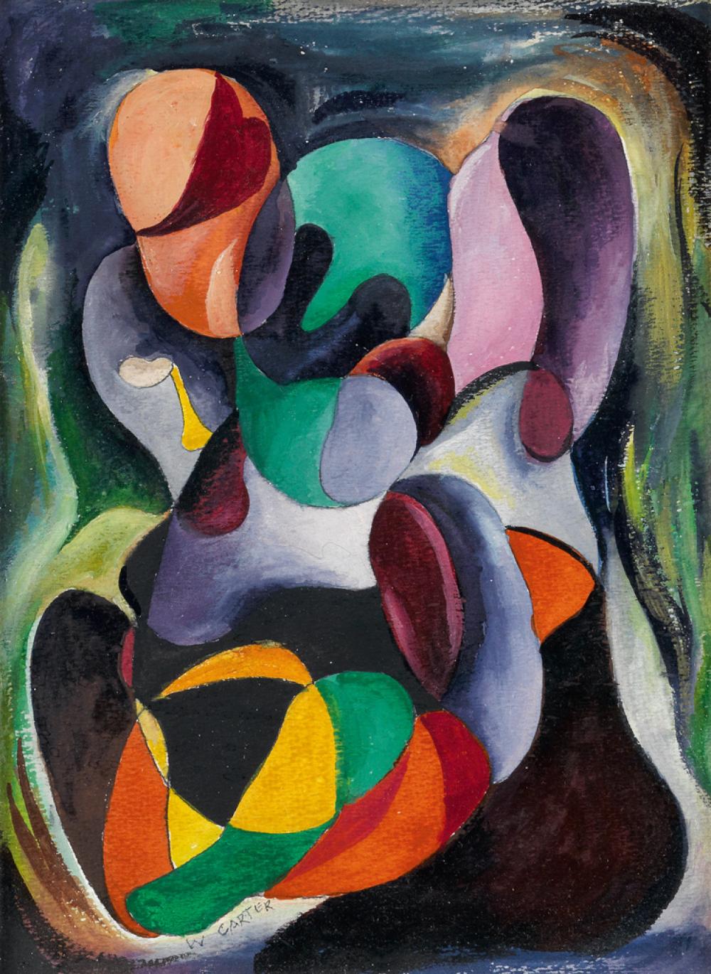 WILLIAM S. CARTER (1909 - 1996) Untitled (Abstraction).