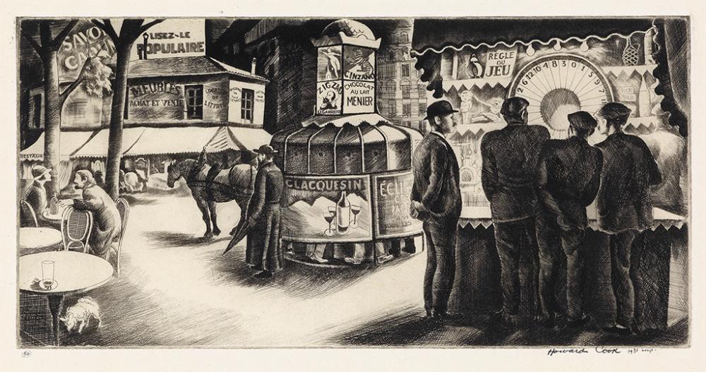HOWARD COOK Montparnasse Street.