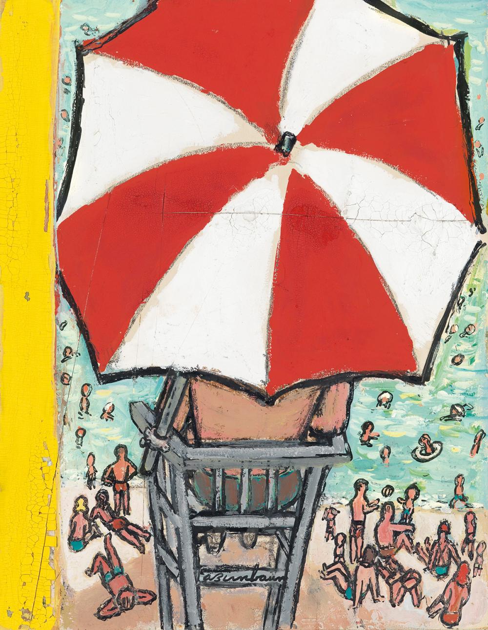(THE NEW YORKER) ABE BIRNBAUM. Lifeguard on Duty.