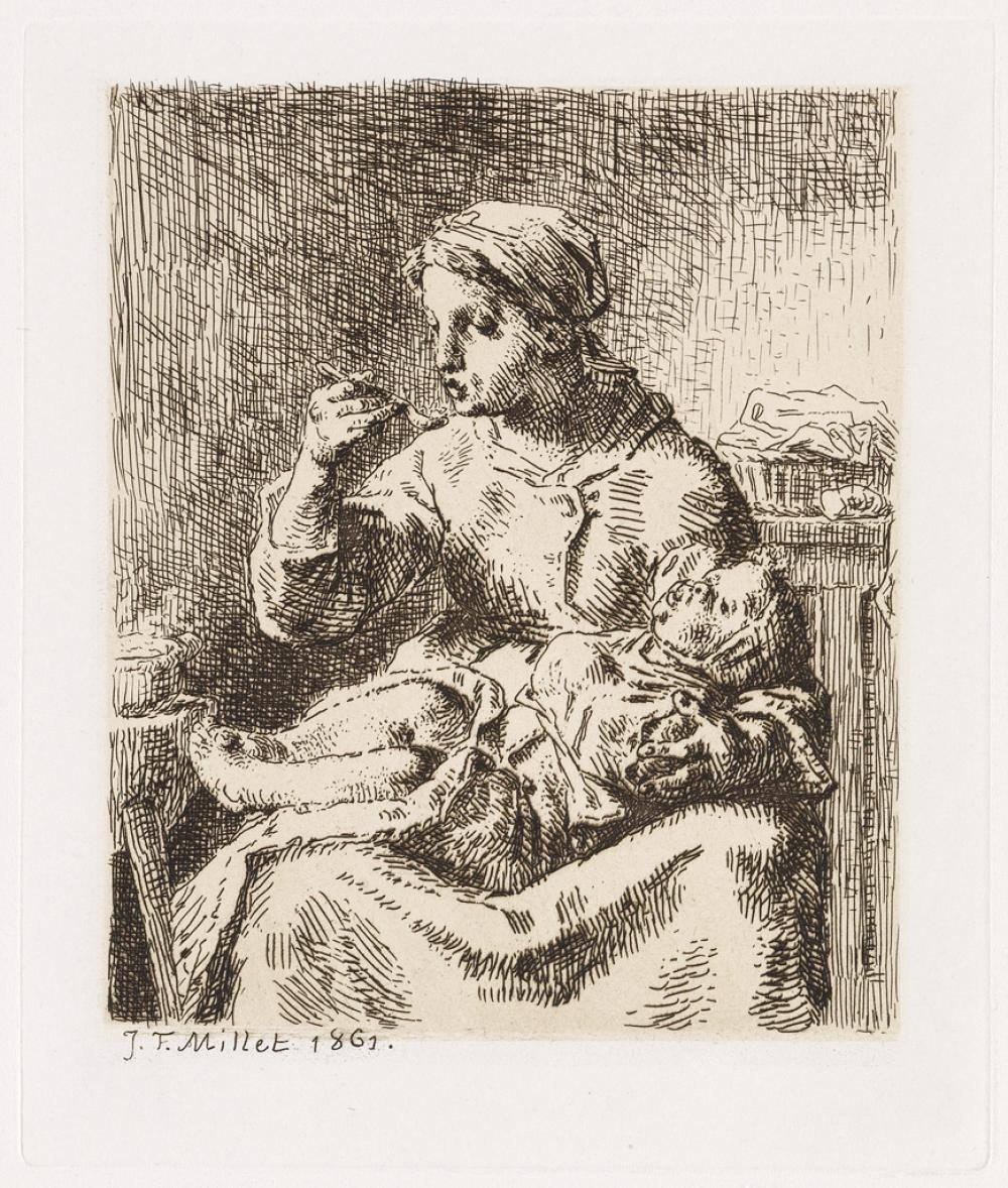 JEAN-FRANÇOIS MILLET La Bouillie.