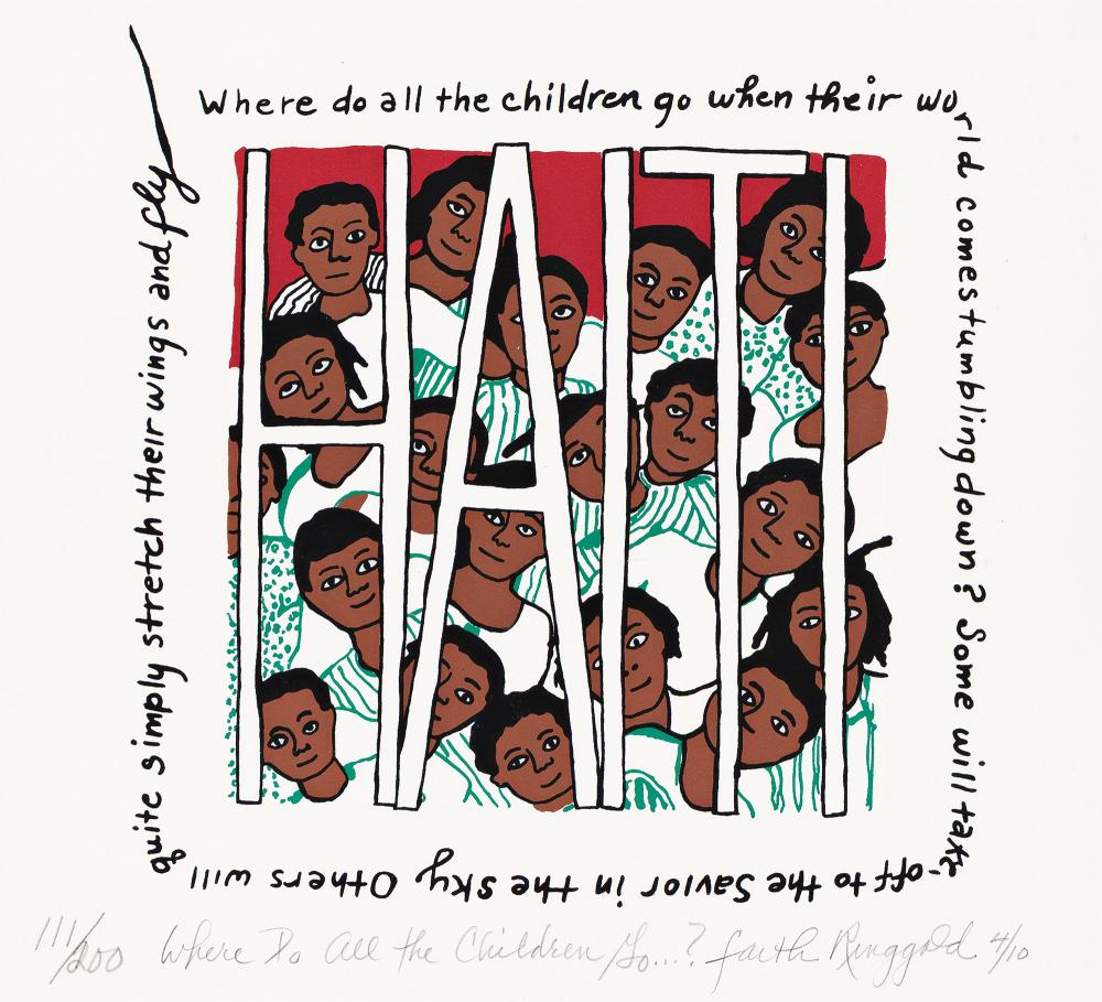 Faith Ringgold (1930-2024), Where Do All the Children Go...?, 2010.