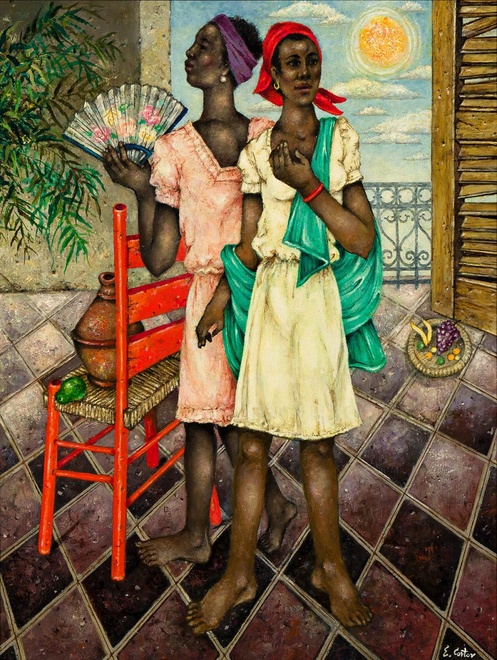 Eldzier Cortor (1916-2015), Island Momento No. 1, 2012.