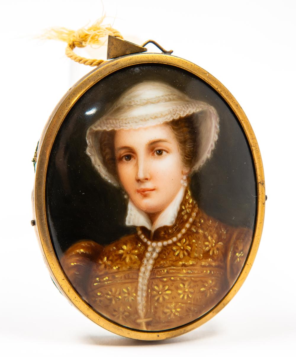Oval 19thC Miniature Painti... image