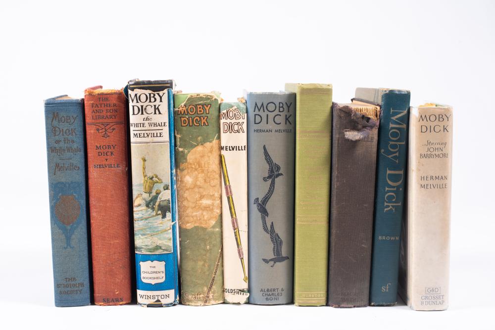 Ten Editions of Moby Dick b... image