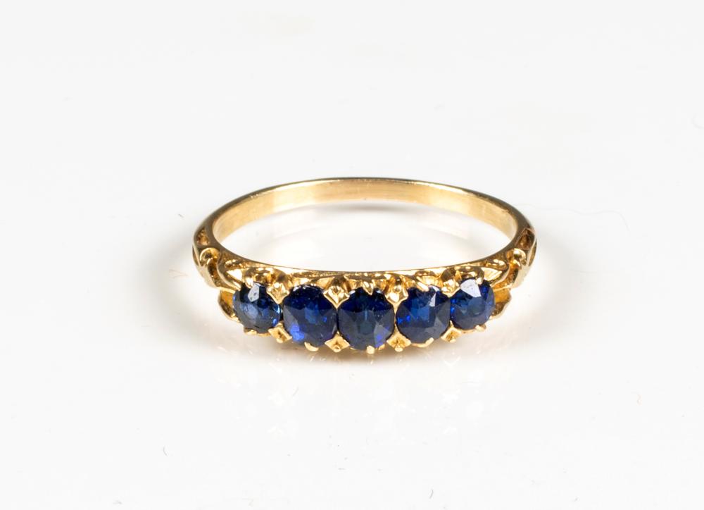 Antique Yellow Gold and Sap... image