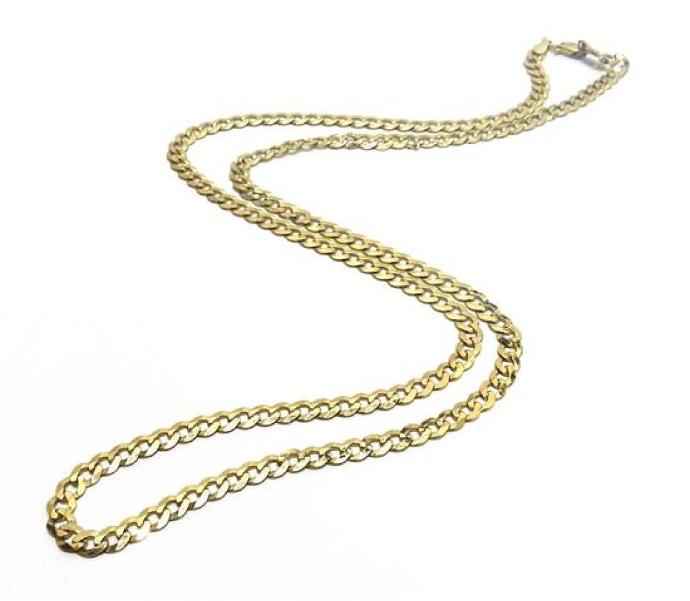 A 9ct Yellow Gold Curb Link... image