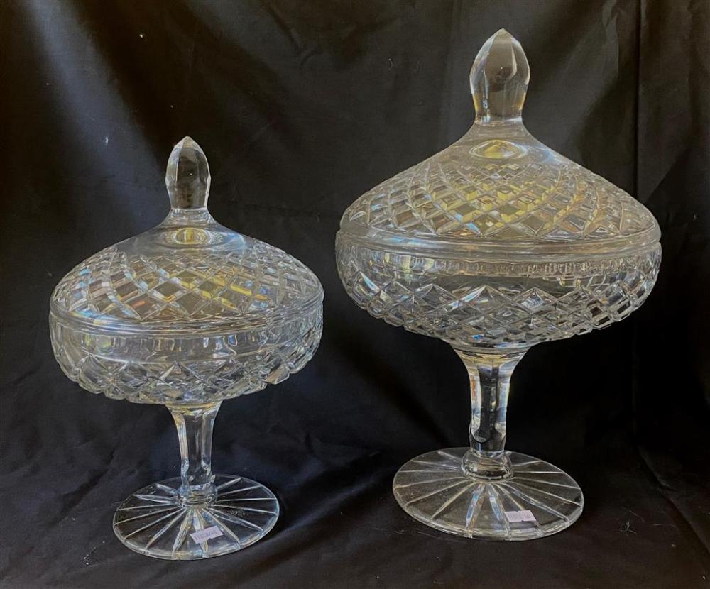 Two Tall Diamond Cut Crysta... image