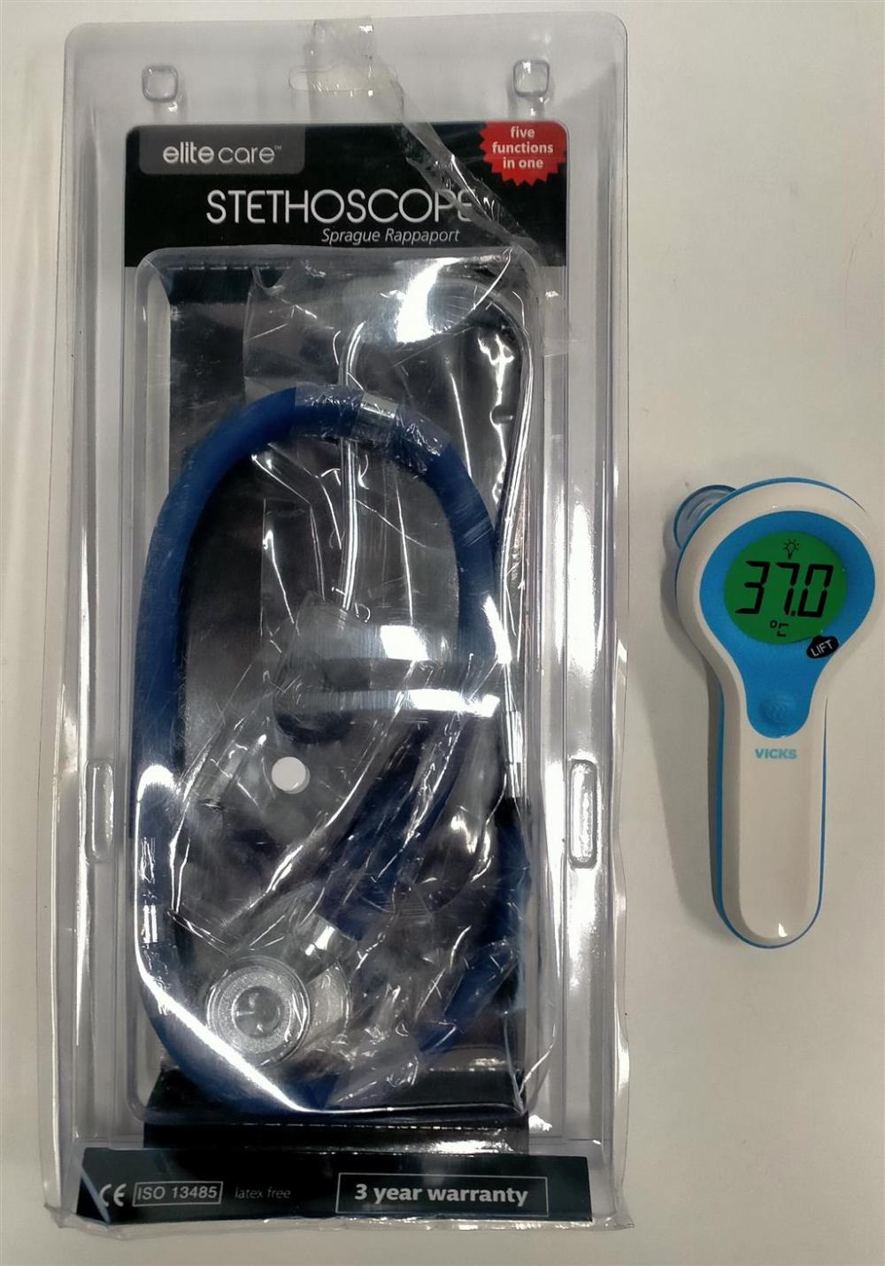 A digital forehead thermome... image